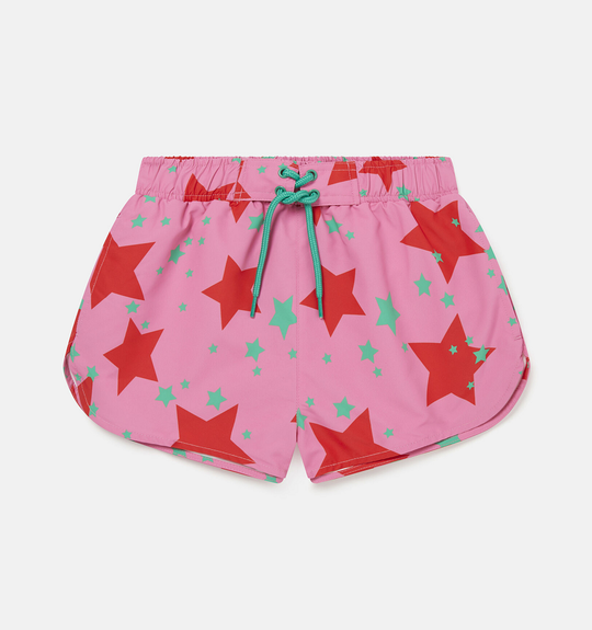Girls Swim Shorts in Stars Print
