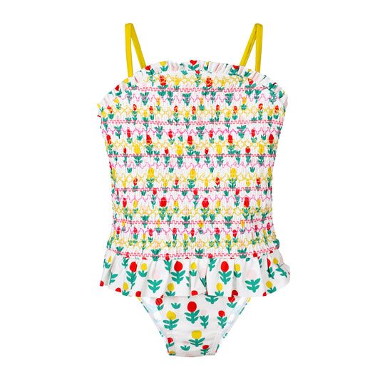 Girls Ditsy Floral One Piece Swimsuit