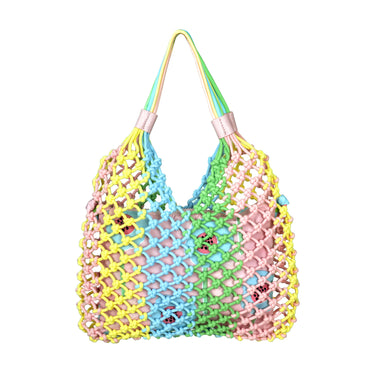 Girl's Multi Coloured Mesh Bag