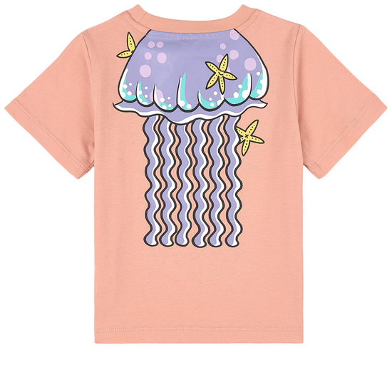 Crew Neck T Shirt in Pink