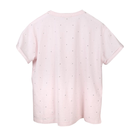 Girls Pink T-Shirt With Gems
