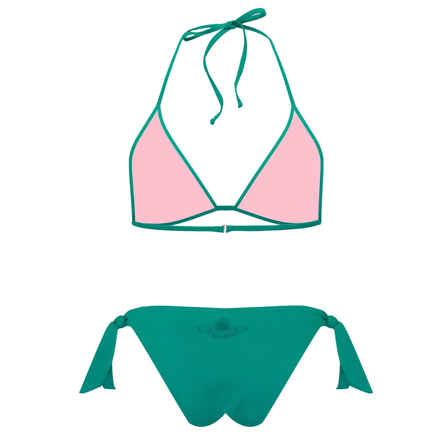 Load image into Gallery viewer, Just Emerald Tie Side Bikini Bottom

