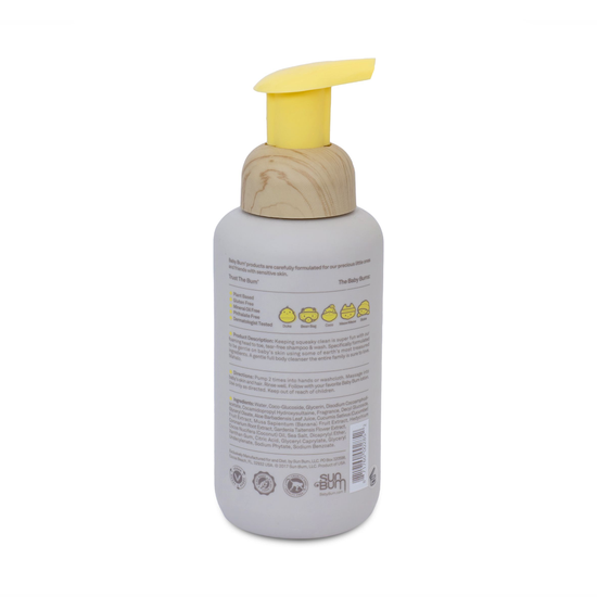 Sun Bum Baby Bum Shampoo And Wash Natural Fragrance