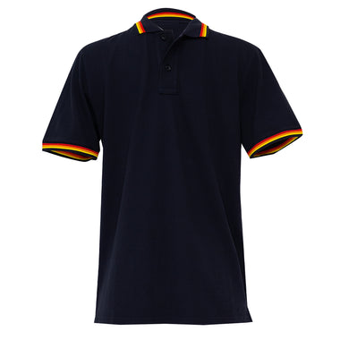 Pique Polo Shirt in Black