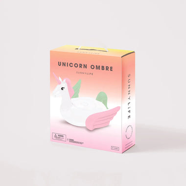 Luxe Ride-On Unicorn Coral Ombre - Pool Inflatable