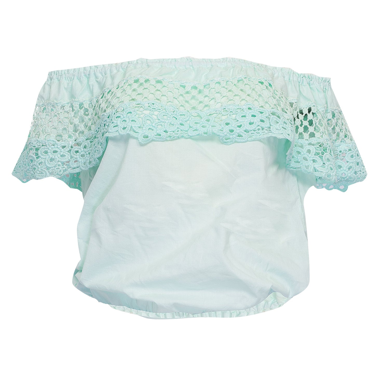 Load image into Gallery viewer, off the shoulder top in aqua
