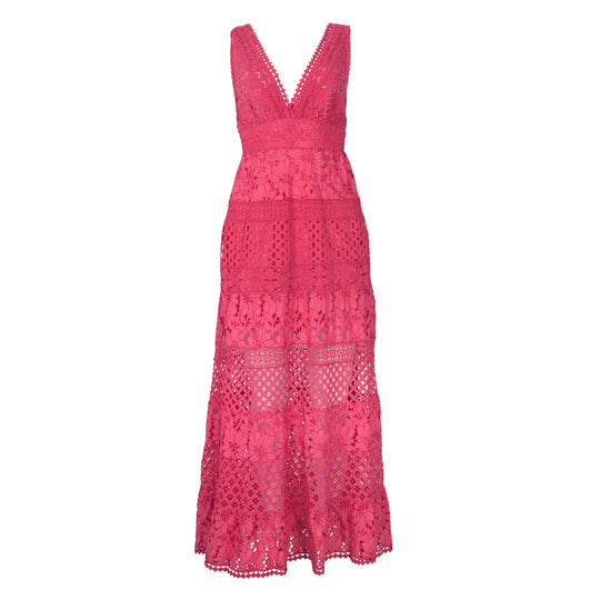 Load image into Gallery viewer, Morganite Maxi Dress Corallo - Dress
