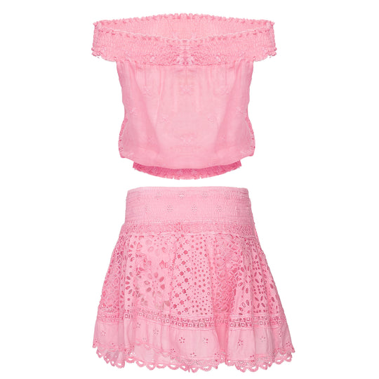 Load image into Gallery viewer, Lima Skirt &amp;amp; Venezuela Pink - Set
