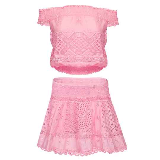 Load image into Gallery viewer, Lima Skirt &amp;amp; Venezuela Pink - Set
