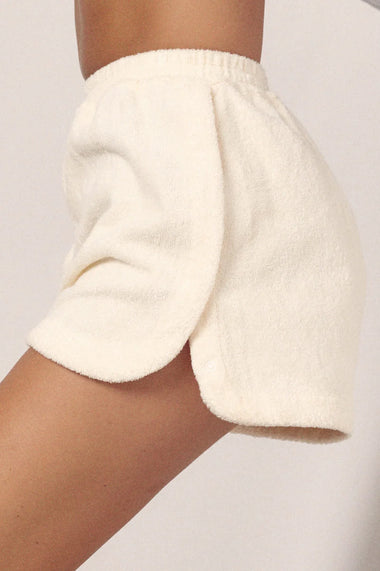 Designer Terry Shorts in White