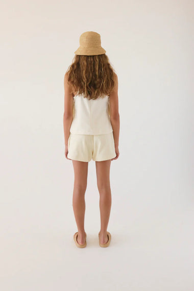 Terry Towelling Top in white