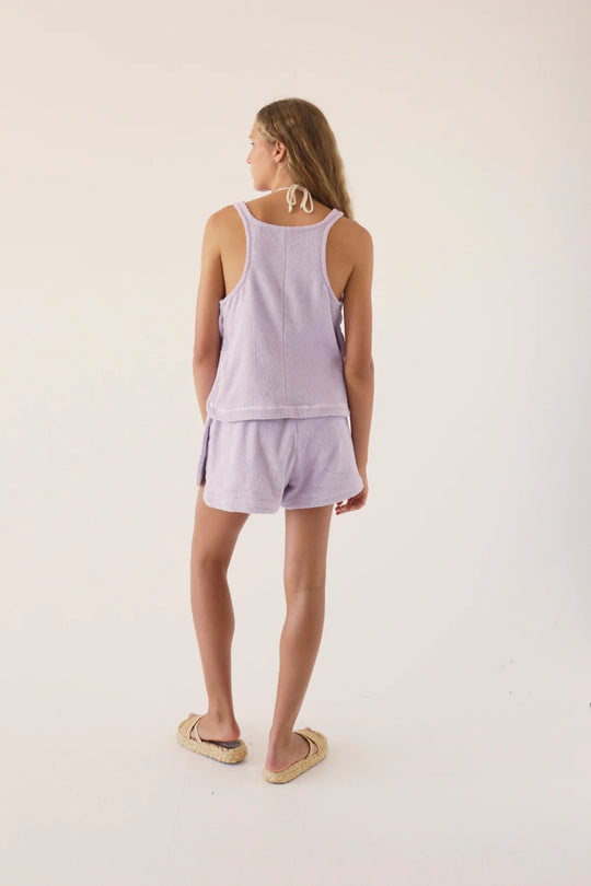 Load image into Gallery viewer, Lavender Terry Top for Beach

