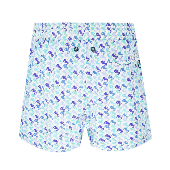 Load image into Gallery viewer, Balmoral Seahorse Blues Men&amp;#39;s Swim Shorts
