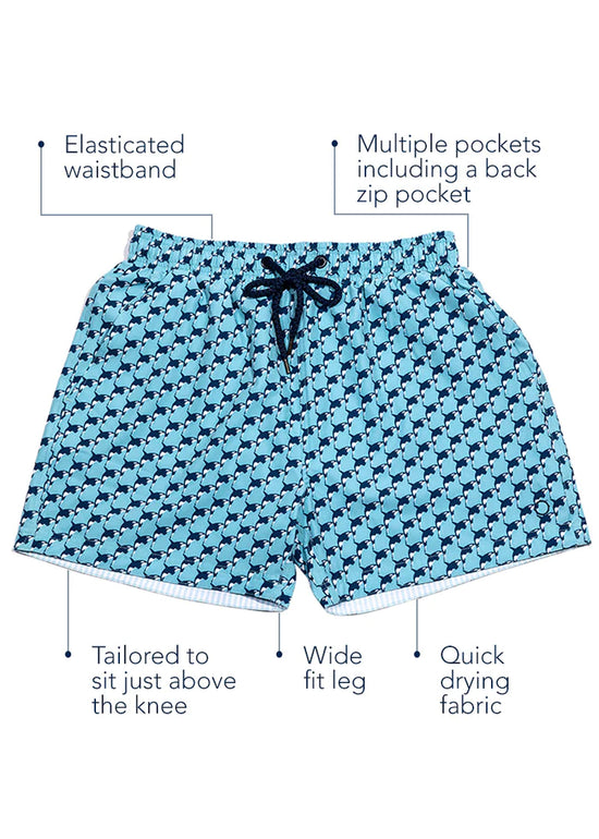Board Shorts with Zip Back Packet