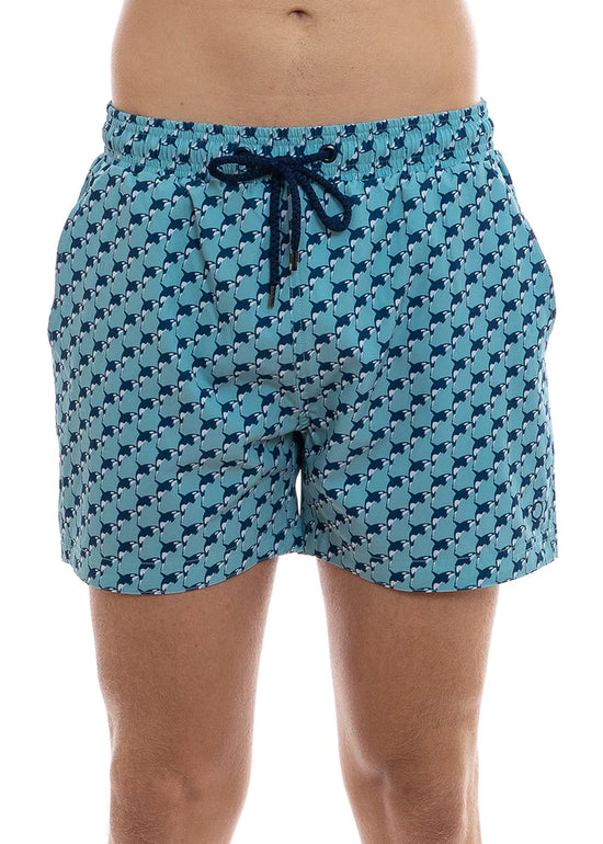 Men’s Board Shorts with Orca Design