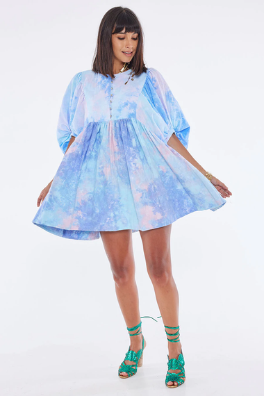 Madhu Mini Dress Candy Sky Tie Dye - Dress