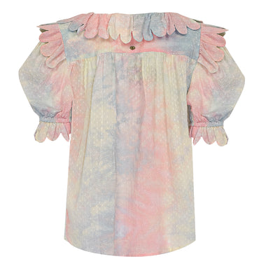 Nico Scallop Top Lemon Candy Tie Dye - Top