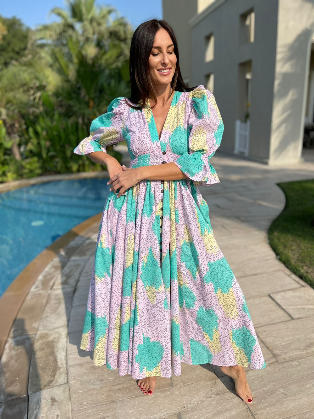 Load image into Gallery viewer, Xola Maxi Dress 2 Season Pink - Dress
