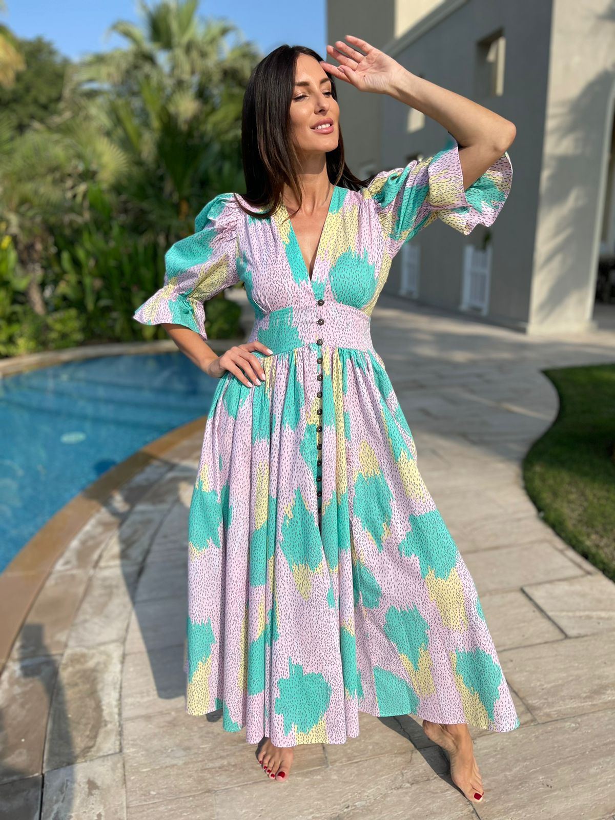 Load image into Gallery viewer, Xola Maxi Dress 2 Season Pink - Dress
