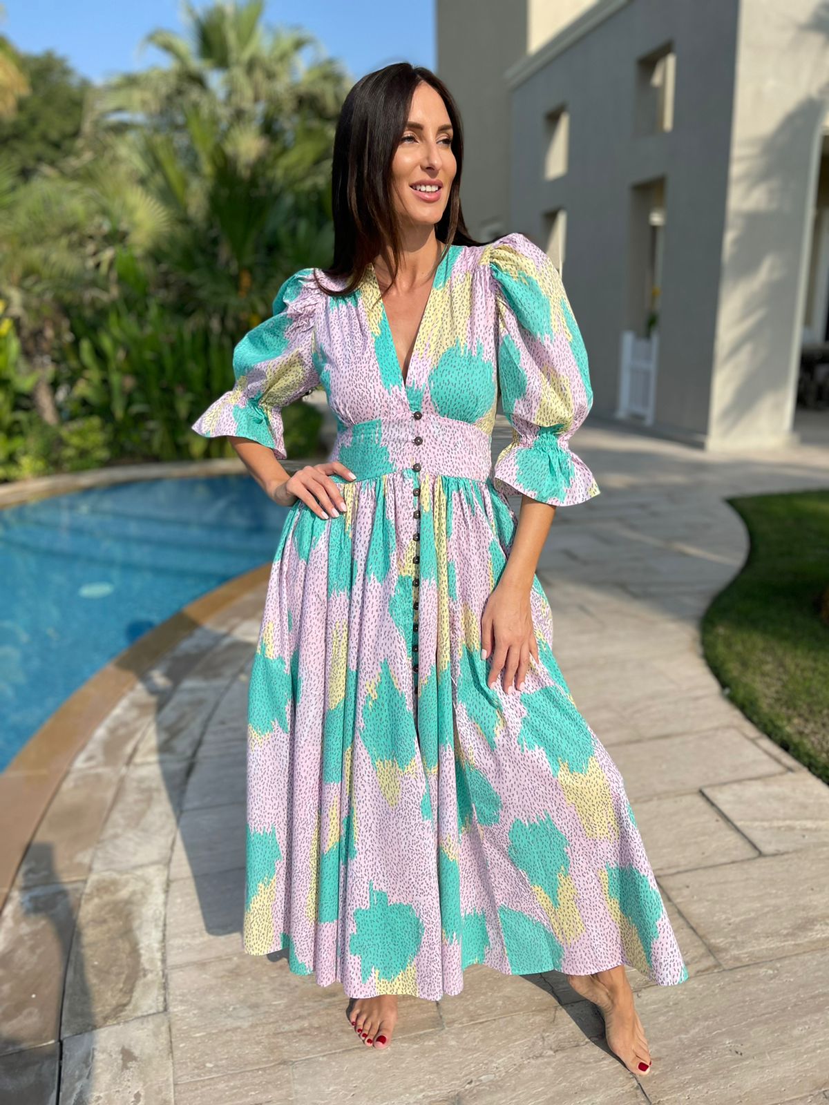 Load image into Gallery viewer, Xola Maxi Dress 2 Season Pink - Dress
