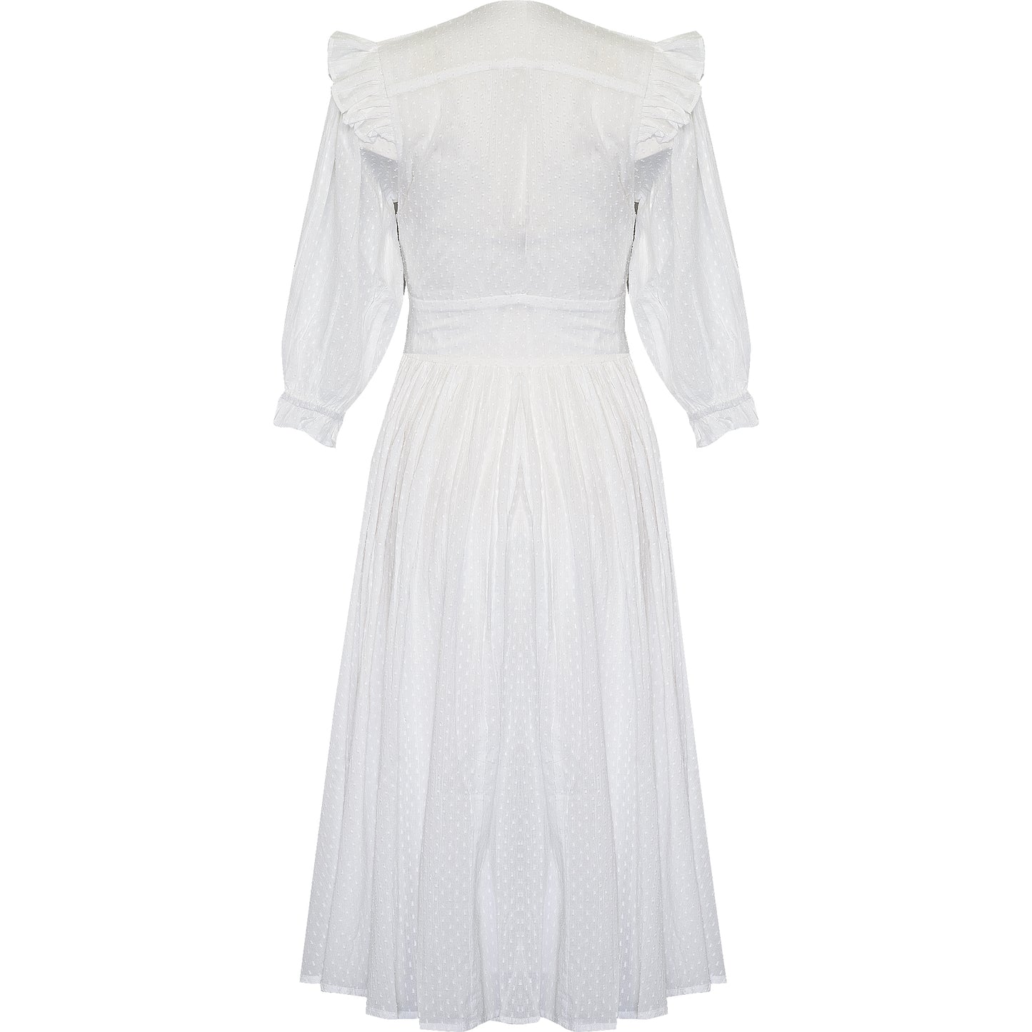 Load image into Gallery viewer, Zanthe Midi Dress Dot Milky White - Dress
