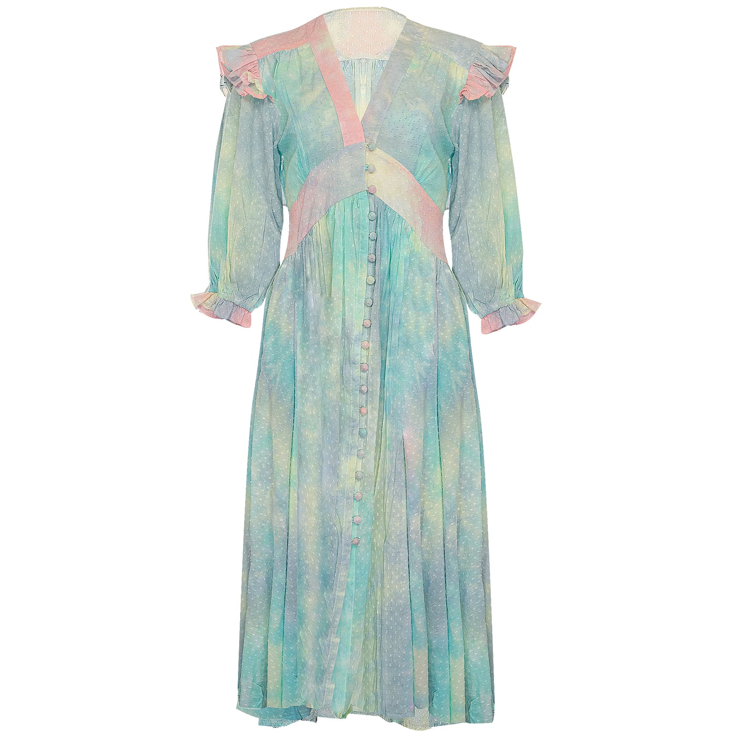 Zanthe Midi Dress Mixed Candy Tie Dye