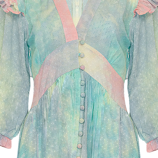 Zanthe Midi Dress Mixed Candy Tie Dye