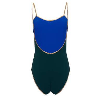 Bridgehampton Reversible One Piece Dark Green/Blue - One Piece