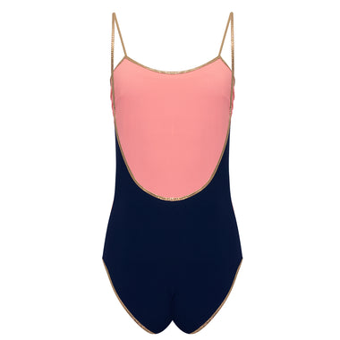 Bridgehampton Reversible One Piece Pink/Dark Blue - One Piece