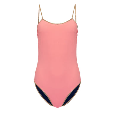 Bridgehampton Reversible One Piece Pink/Dark Blue - One Piece