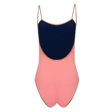 Bridgehampton Reversible One Piece Pink/Dark Blue - One Piece