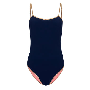 Bridgehampton Reversible One Piece Pink/Dark Blue - One Piece