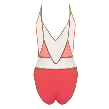 Shinnecock One Piece Pink/Ivory/Cherry - One Piece