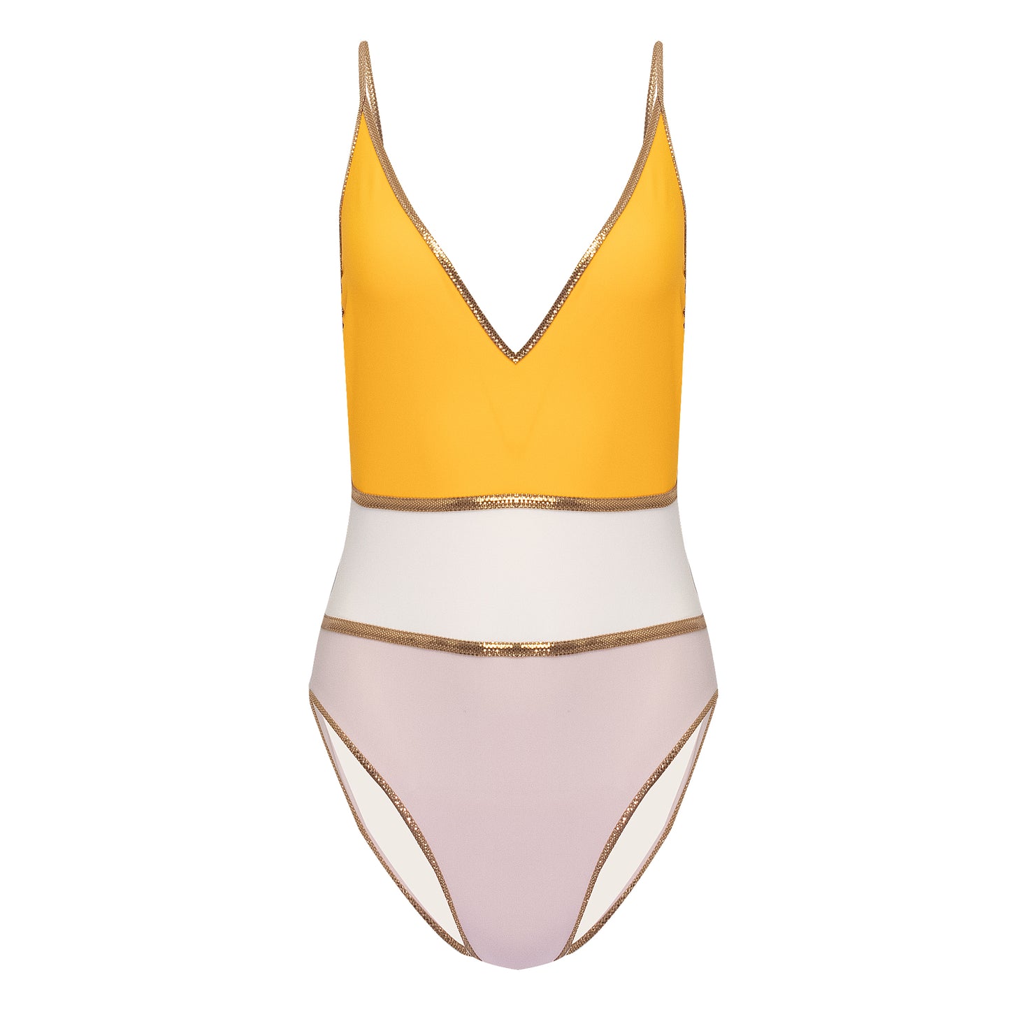 Load image into Gallery viewer, Shinnecock One Piece Yellow/Ivory/Pink - One Piece
