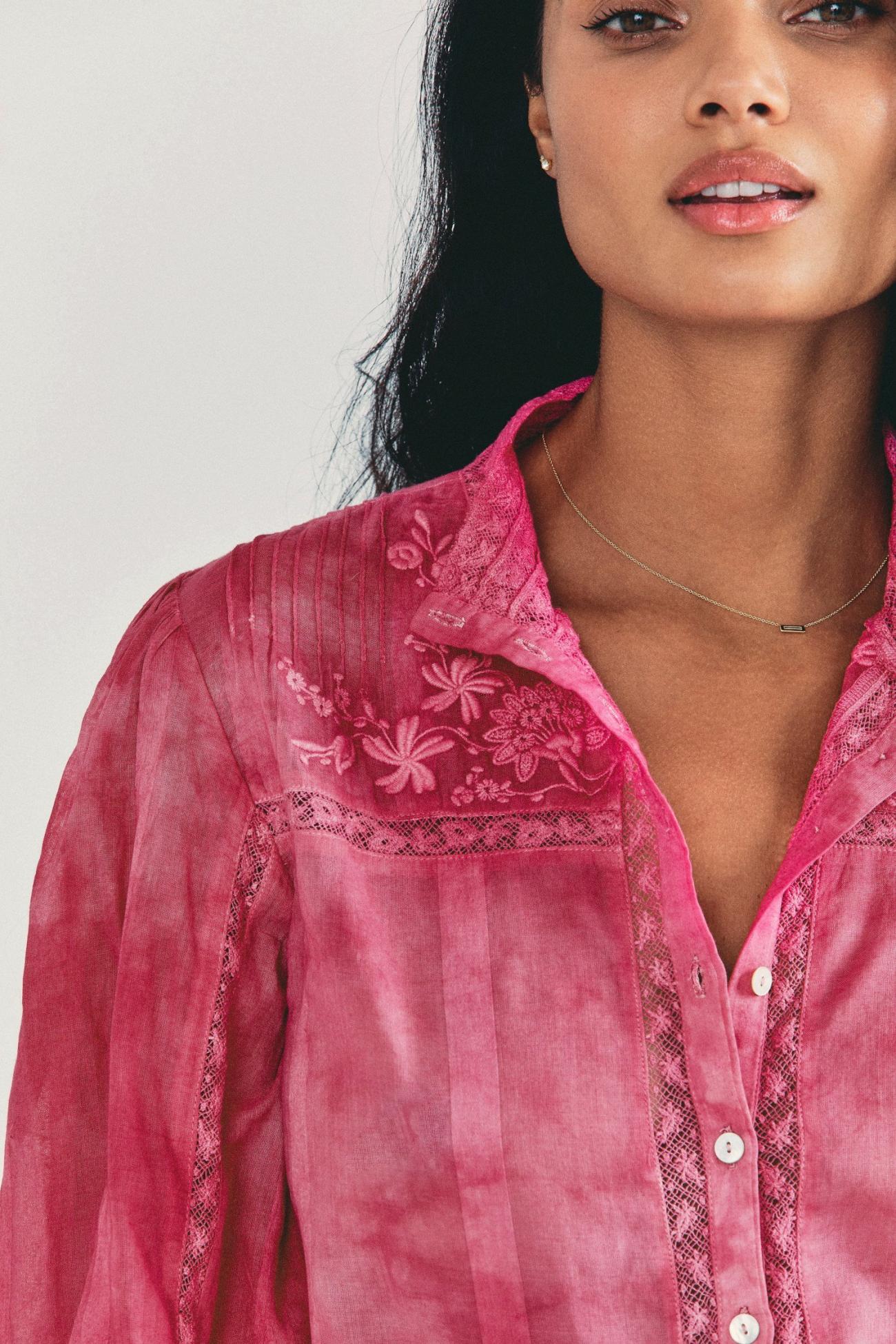 Load image into Gallery viewer, Embroidered Round Neck Top
