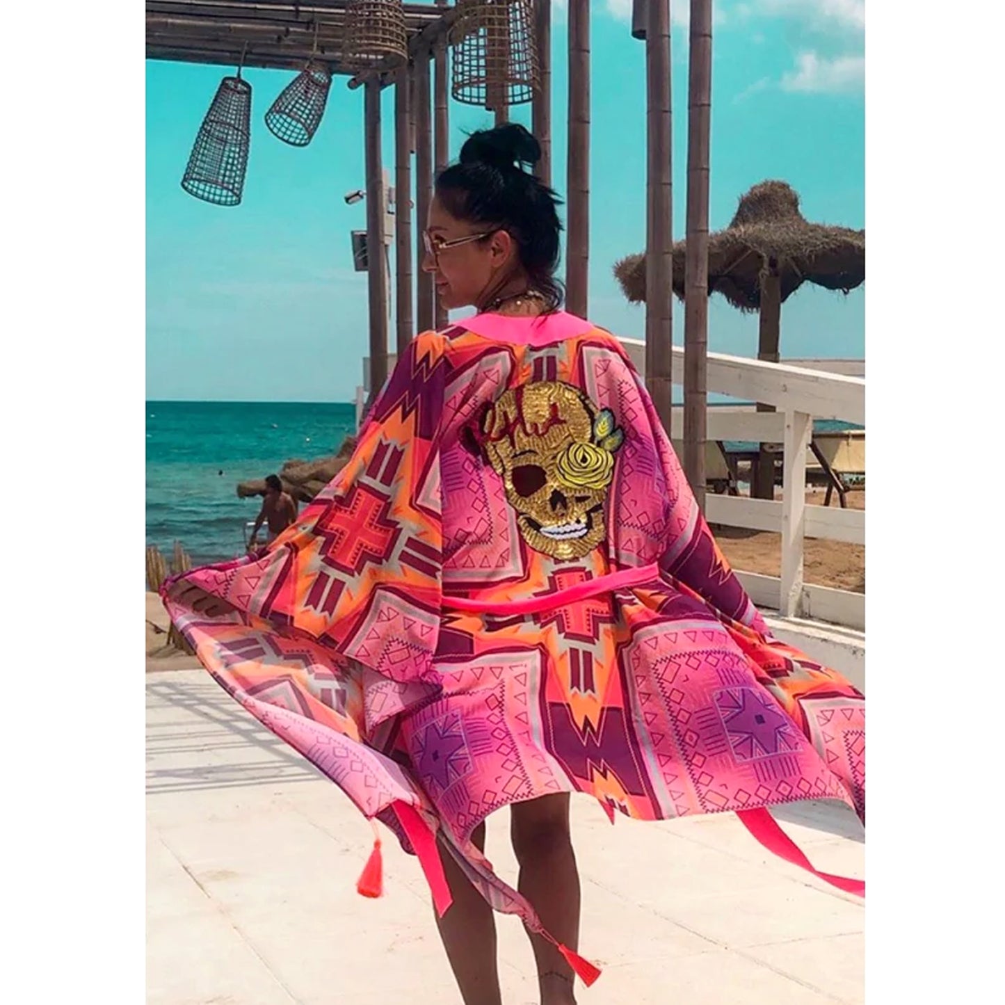 Load image into Gallery viewer, Tribal Kimono Midi - Kimono
