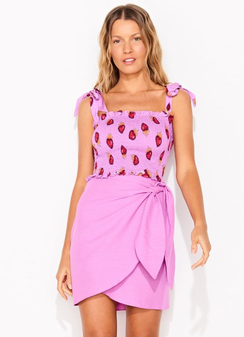 Mini Pareo Skirt Lilac