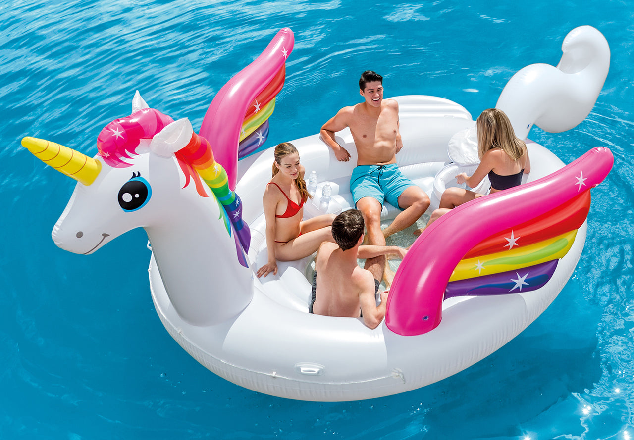 Load image into Gallery viewer, Unicorn Party Island Pool Float
