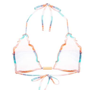 Alyssa Ripple Tri Top Multi - Bikini Top
