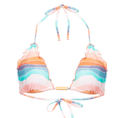 Alyssa Ripple Tri Top Multi - Bikini Top