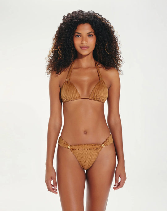 Load image into Gallery viewer, Scales Bia Tube Bikini Top Brown
