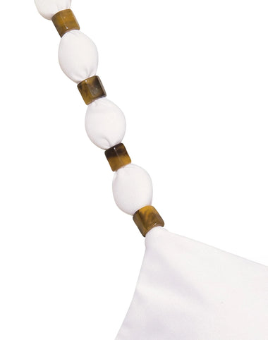 Solid Dora Kira Top White - Bikini Top