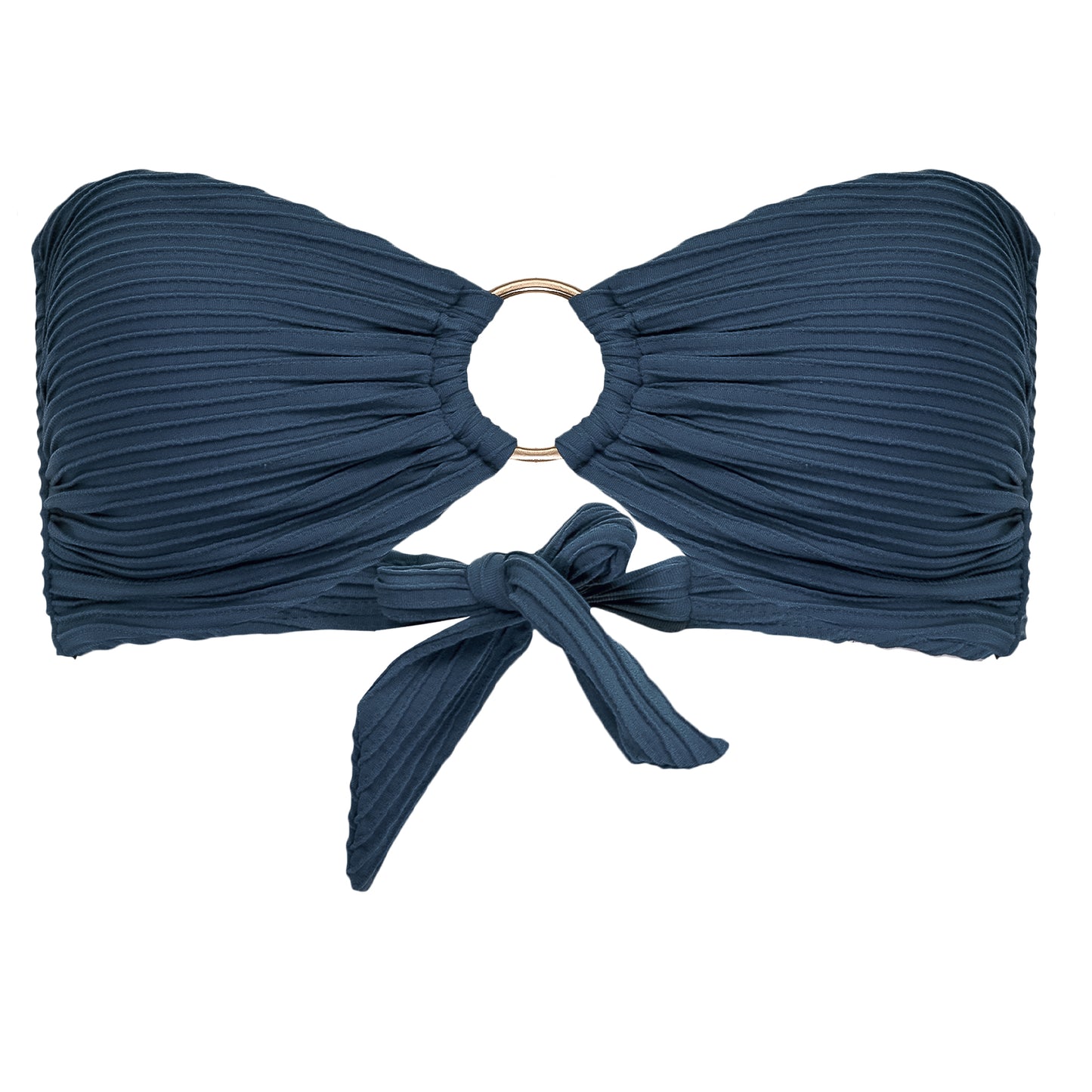 Load image into Gallery viewer, Dune Ring Bandeau Top Grey - Bikini Top
