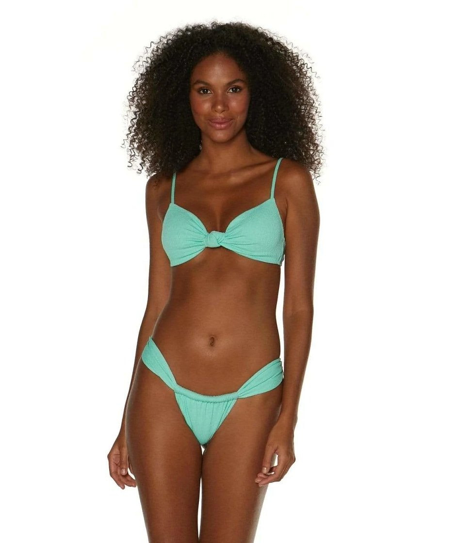 Load image into Gallery viewer, Firenze Erin Knot Top Aqua
