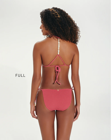 Firenze Zene Tie Side Bottom Full Pink - Bikini Bottom
