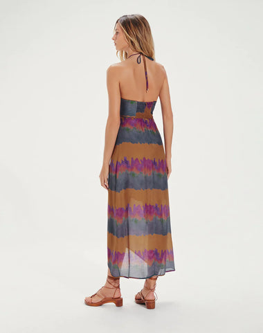 Kamau Melanie Detail Midi Dress Multi - Dress