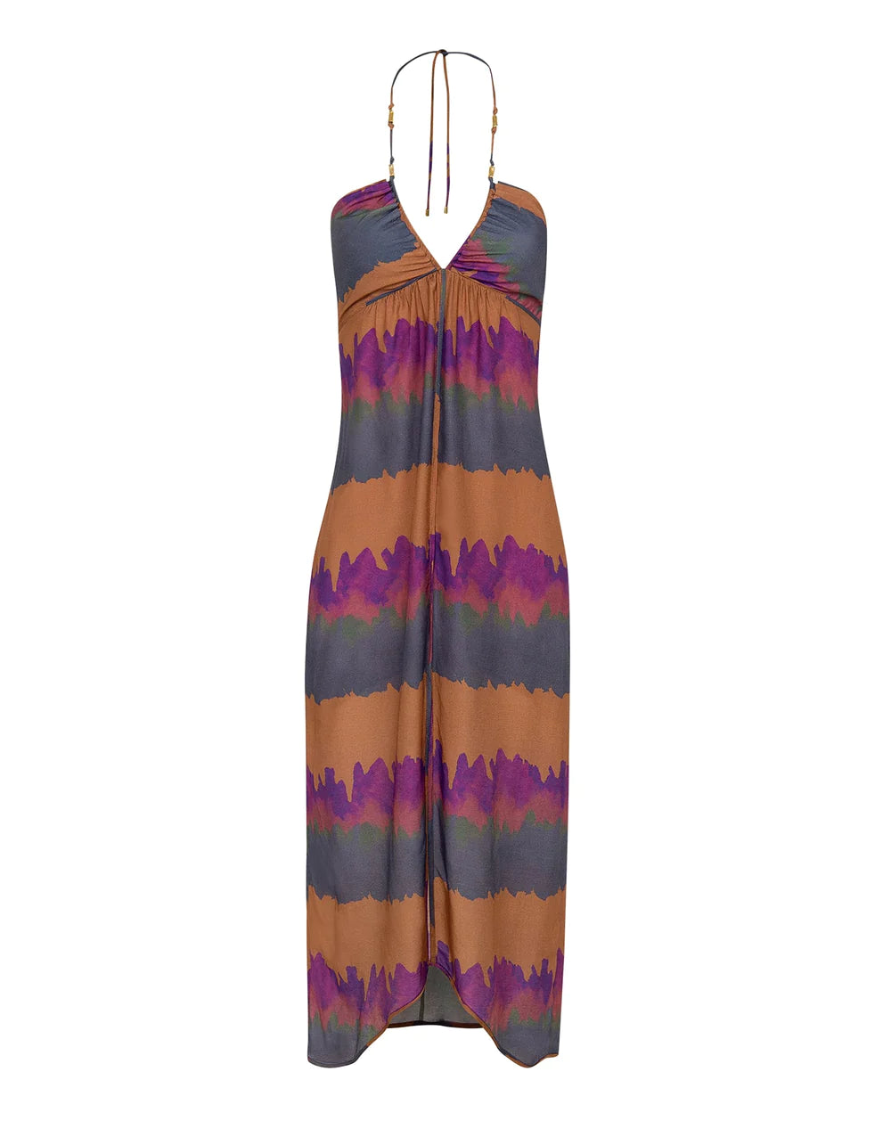 Load image into Gallery viewer, Kamau Melanie Detail Midi Dress Multi
