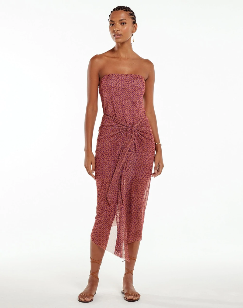 Luri Plum Lauren Midi Dress