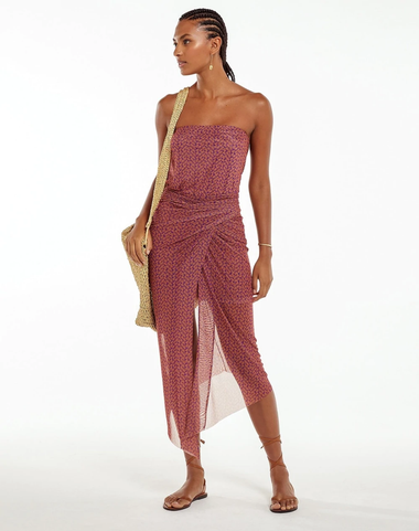 Luri Plum Lauren Midi Dress - Dress
