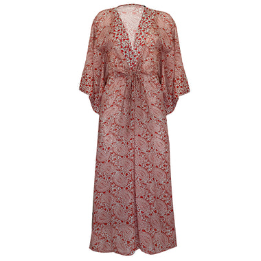 Pyra Red Anni Kimono Multi - Kaftan
